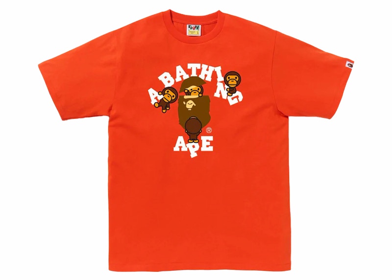 BAPE College Milo Tee Orange