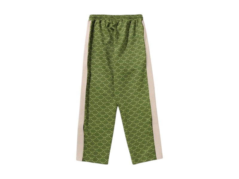 BAPE College Monogram Relaxed Fit Pants Olivedrab