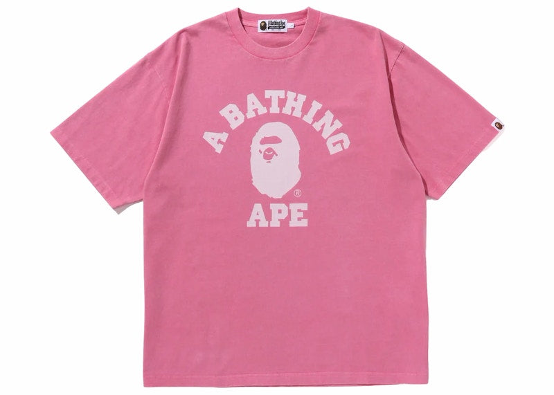 BAPE College Overdye Tee Pink