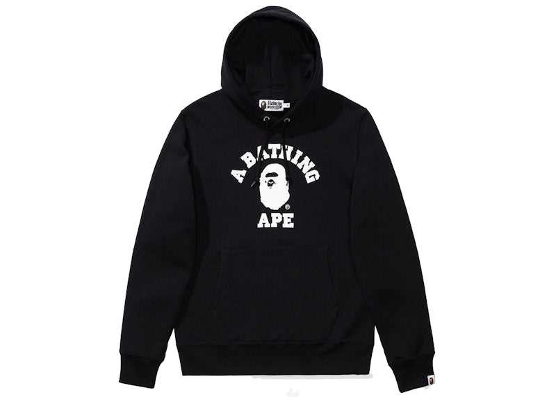 BAPE College Pullover Hoodie Black