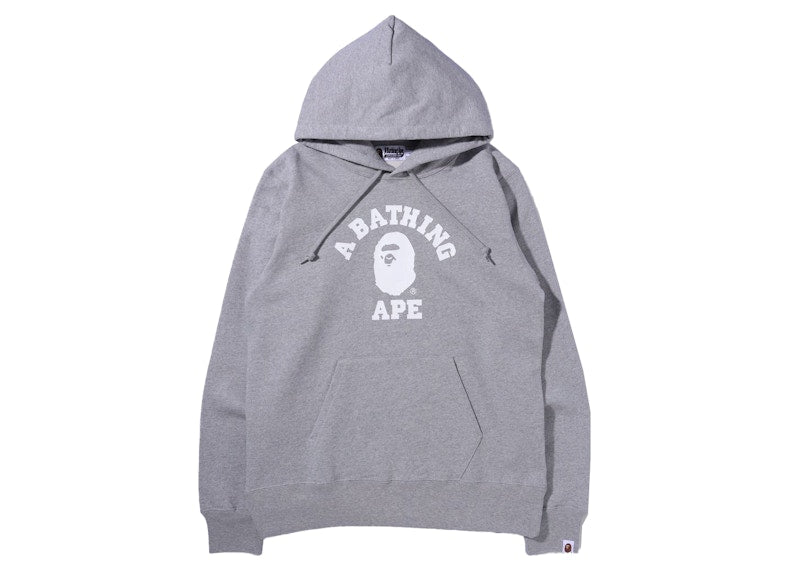BAPE College Pullover Hoodie (FW21) Gray