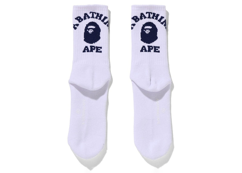 BAPE College Socks (FW21) Navy