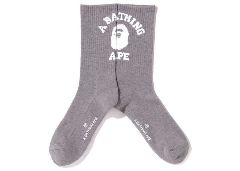 BAPE College Socks (SS22) Grey