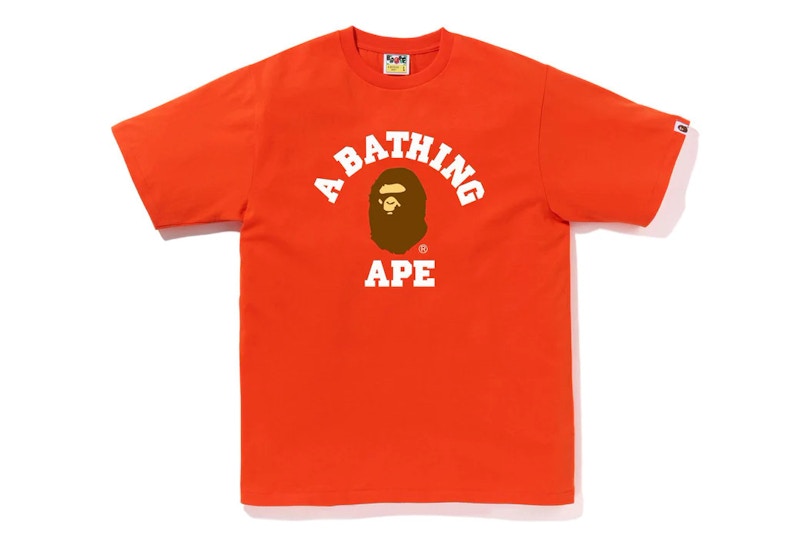 BAPE College Tee (SS23) Orange