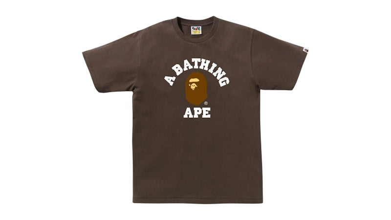 BAPE College Tee (FW25) Brown