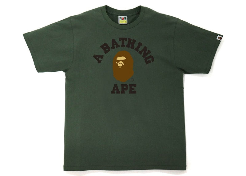 BAPE College Tee (FW21) Olivedrab