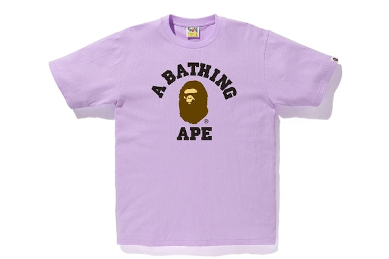 BAPE College Tee Purple