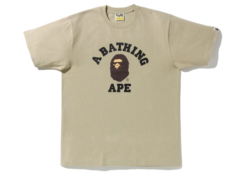 BAPE College Tee (SS23) Beige