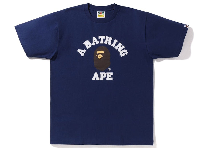 BAPE College Tee (SS23) Navy