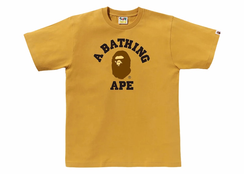BAPE College Tee (SS24) Yellow
