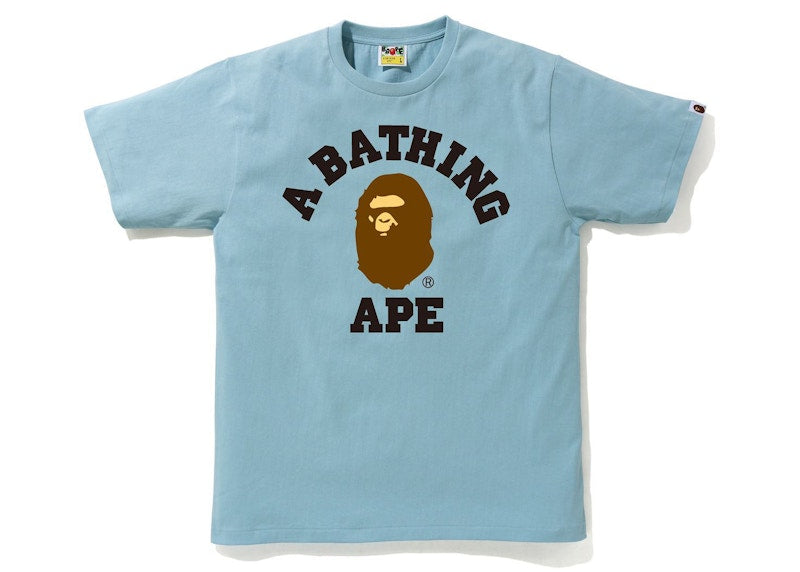 BAPE College Tee (SS21) Sax Blue