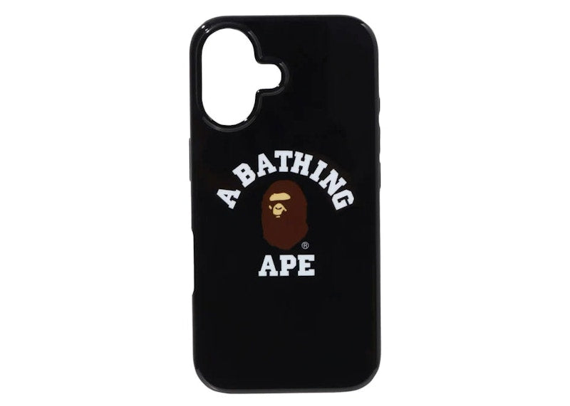 BAPE College iPhone 16 Case Black