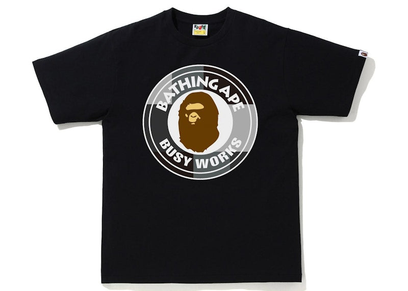 BAPE Color Block Busy Works Tee Black/Black