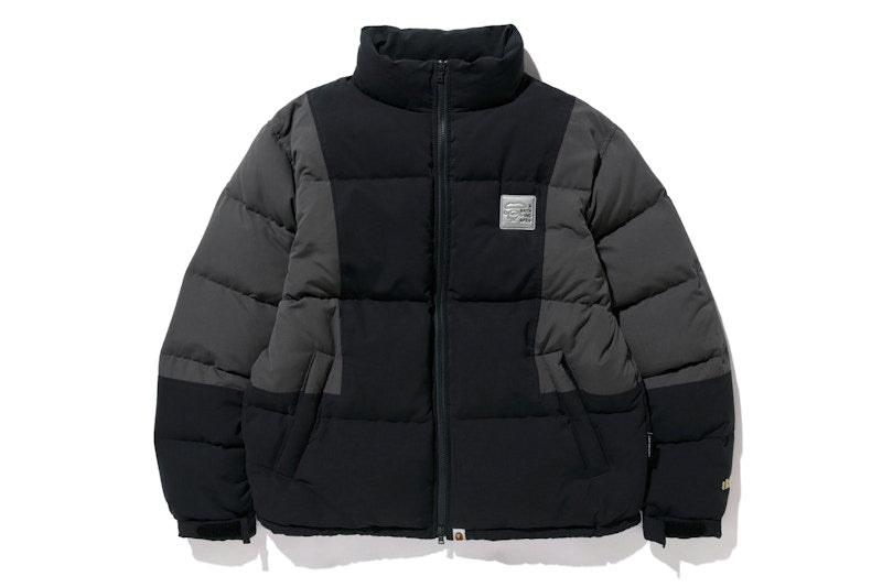 BAPE Color Block Down Jacket Black