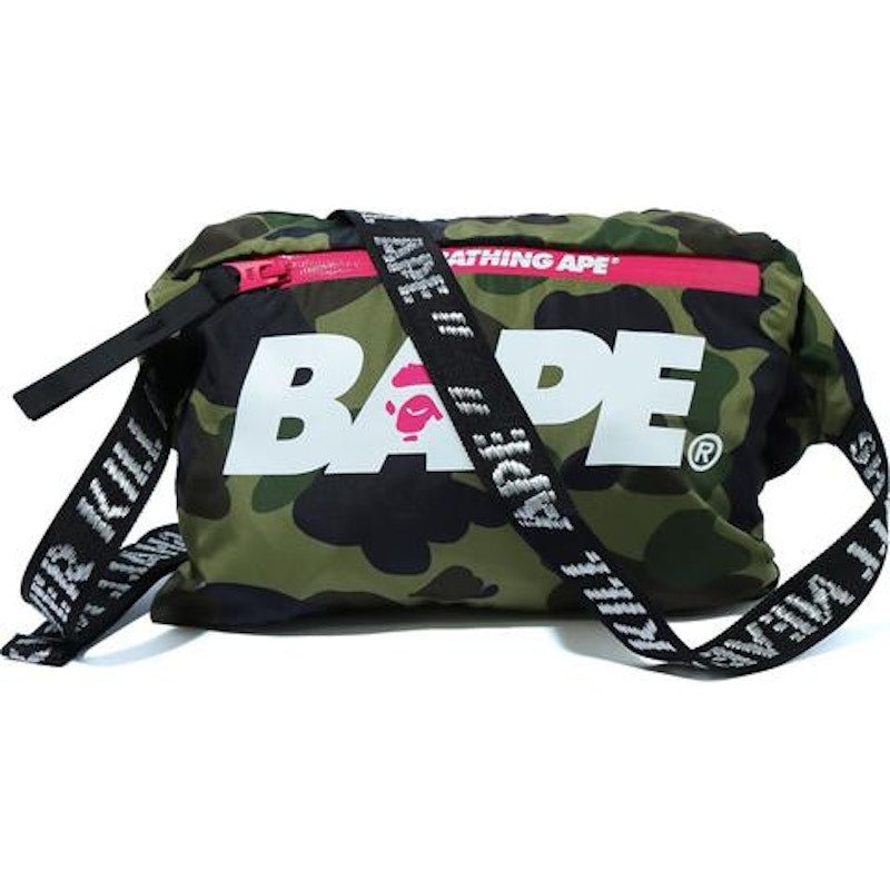 BAPE Color Block Pocketable Nylon Windbreaker Pink