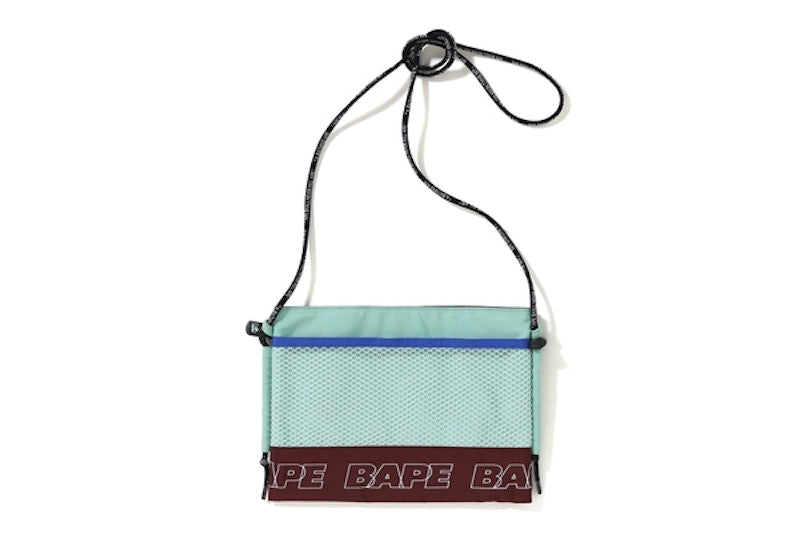 BAPE Color Block Sacoche Burgundy