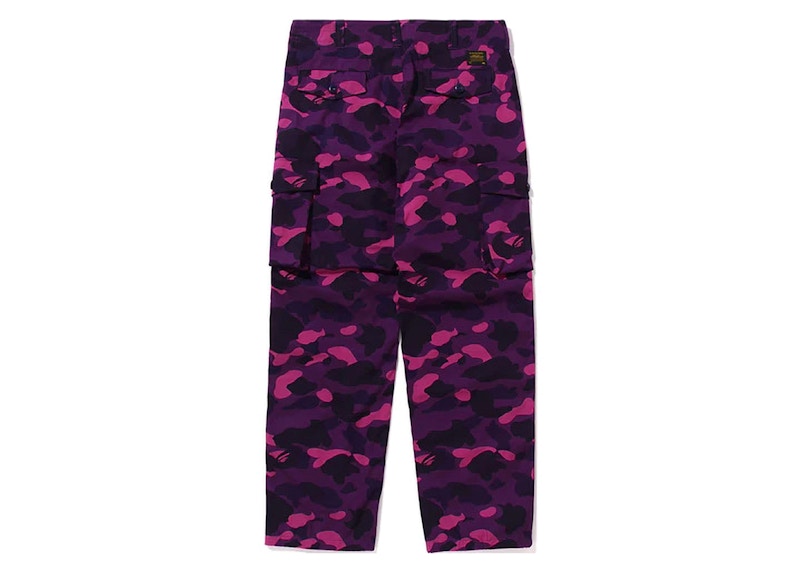 BAPE Color Camo 6 Pocket Pants Purple