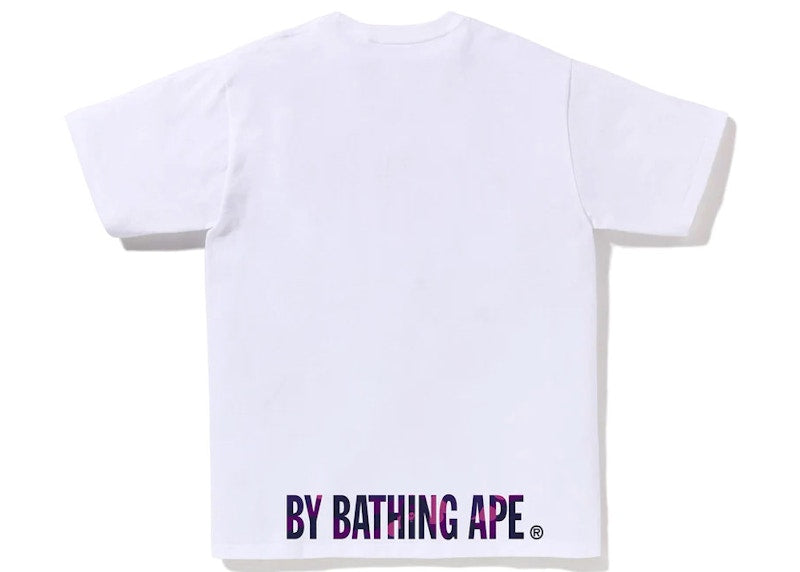 BAPE Color Camo Ape Face Tee White/Purple