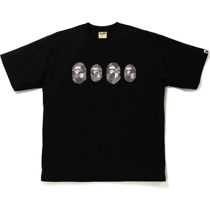 BAPE Color Camo Ape Head Relaxed Tee Black/Gray
