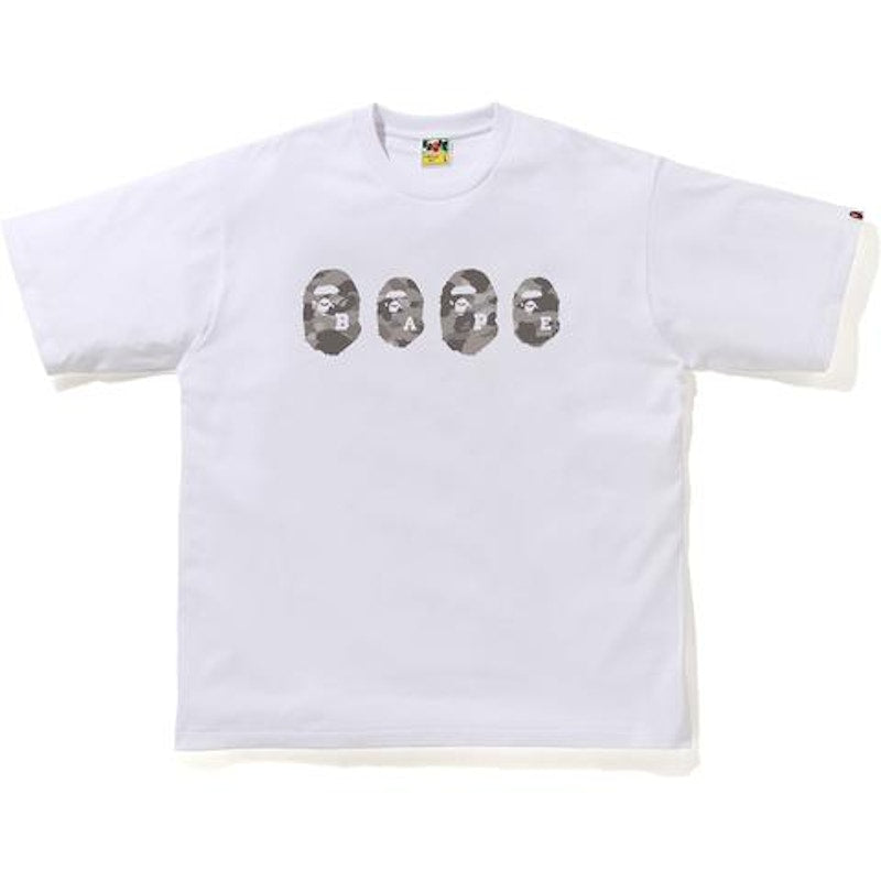 BAPE Color Camo Ape Head Relaxed Tee White/Gray