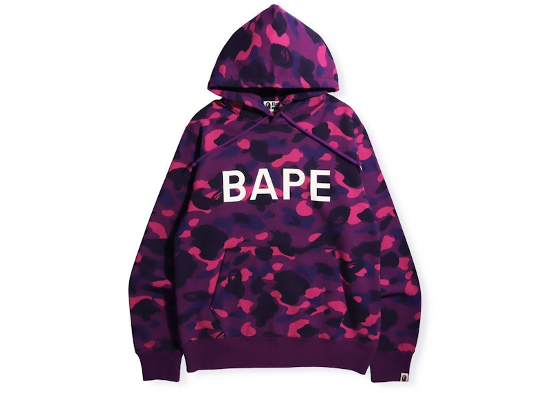 BAPE Color Camo BAPE Pullover Hoodie Purple