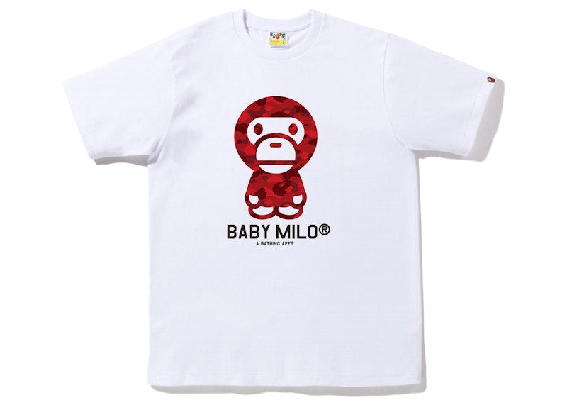 BAPE Color Camo Baby Milo Tee (FW22) White Red