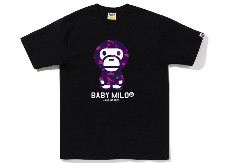 BAPE Color Camo Baby Milo Tee (SS23) Black Purple
