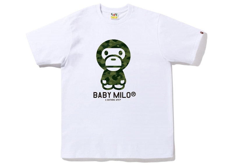 BAPE Color Camo Baby Milo Tee (SS23) White Green