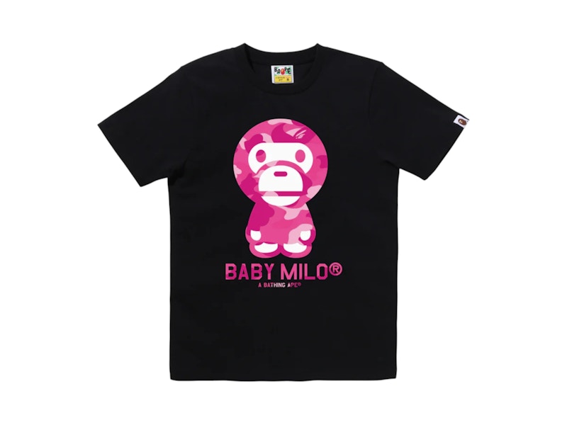 BAPE Color Camo Baby Milo Tee(FW25) Black x Pink