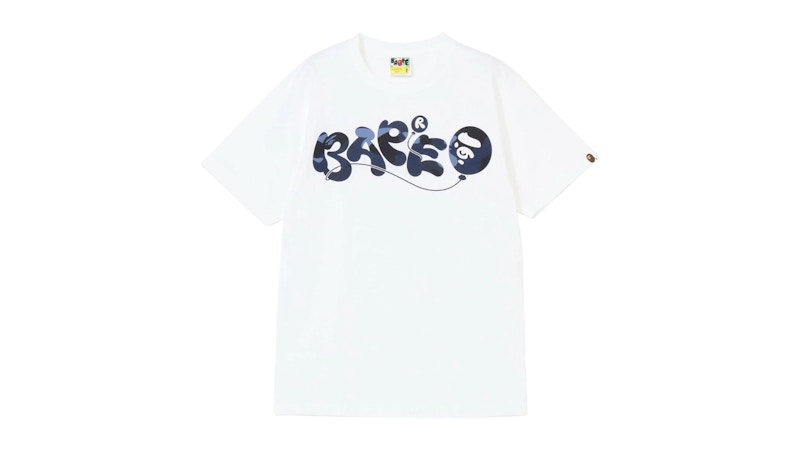 BAPE Color Camo Bape Balloon Tee White Blue