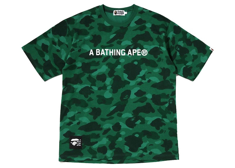 BAPE Color Camo Bathing Ape Relaxed Fit Tee Green
