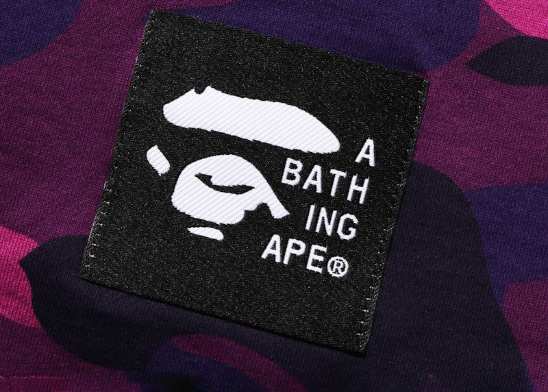 BAPE Color Camo Bathing Ape Relaxed Fit Tee Purple