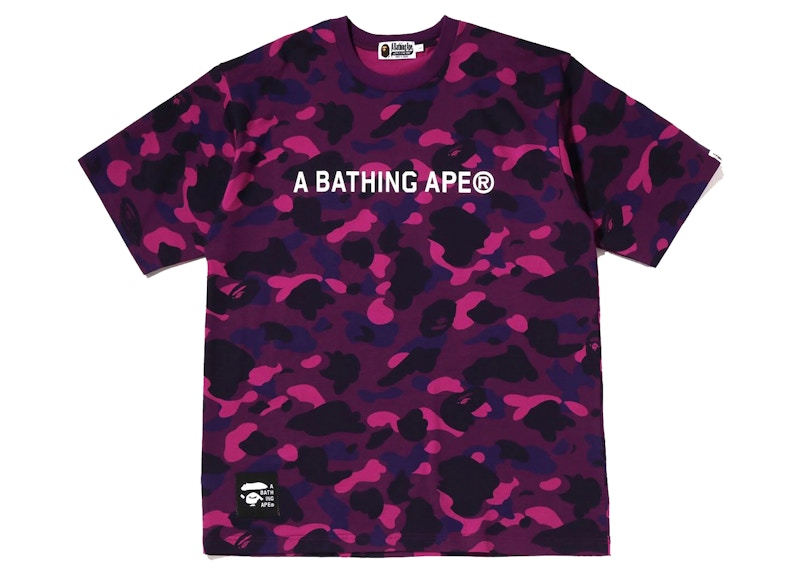 BAPE Color Camo Bathing Ape Relaxed Fit Tee Purple