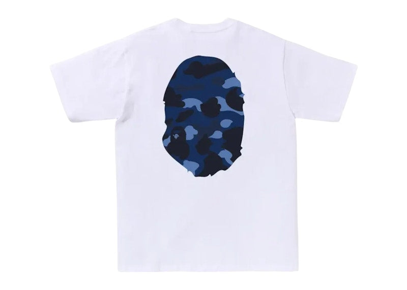 BAPE Color Camo Big Ape Head Tee (FW25) White/Navy