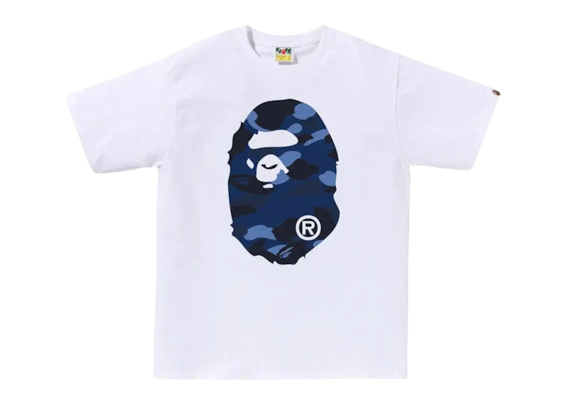 BAPE Color Camo Big Ape Head Tee (FW25) White/Navy