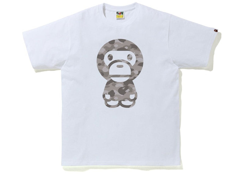 BAPE Color Camo Big Baby Milo Tee White/Gray