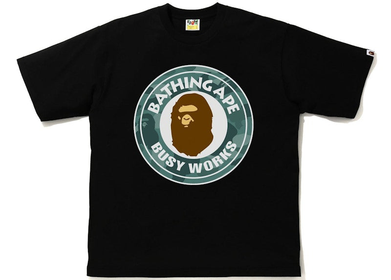 BAPE Color Camo Busy Works Relaxed Fit Tee Black/Green