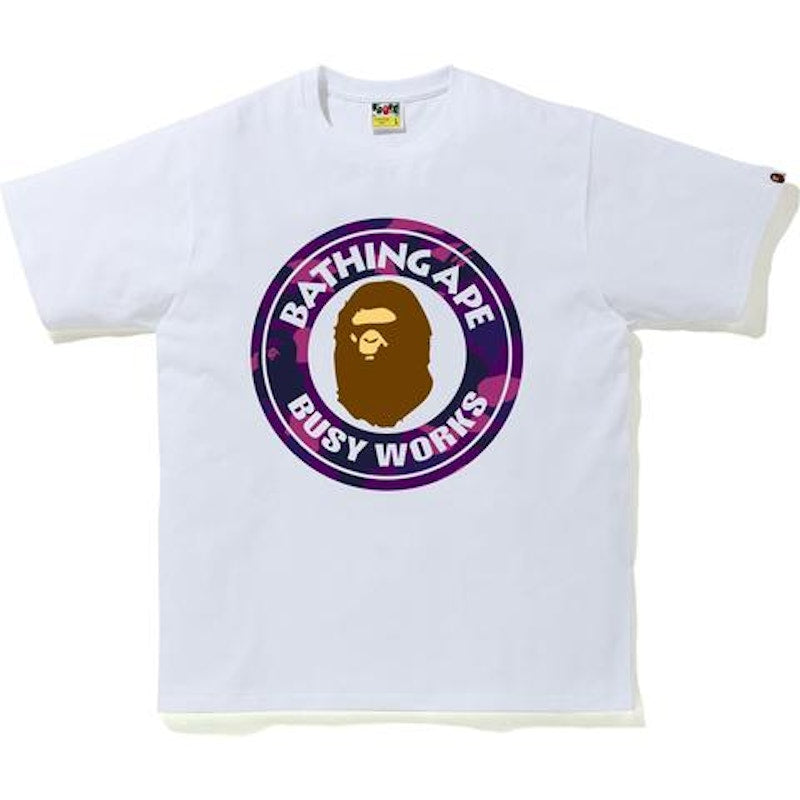 BAPE Color Camo Busy Works T-Shirt (SS20) White/Purple