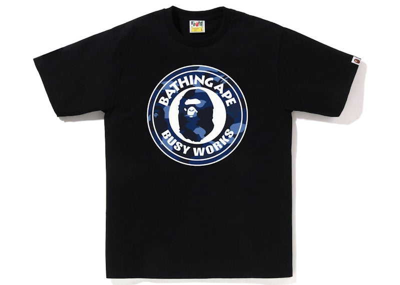 BAPE Color Camo Busy Works Tee (SS23) Black Navy
