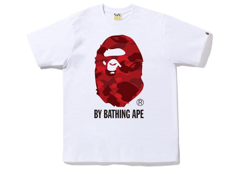 BAPE Color Camo By Bathing Ape Tee (FW22) White Red