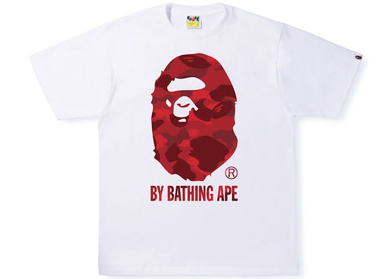 BAPE Color Camo By Bathing Ape Tee White/Red
