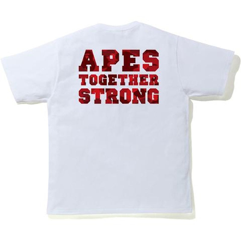 BAPE Color Camo College ATS Tee (FW20) White/Red