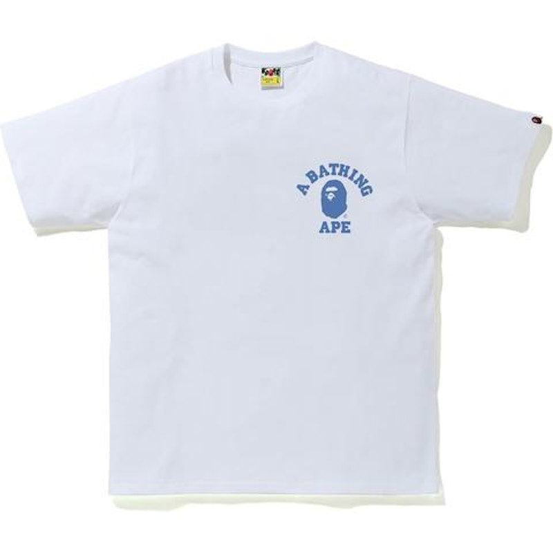 BAPE Color Camo College ATS Tee White/Navy