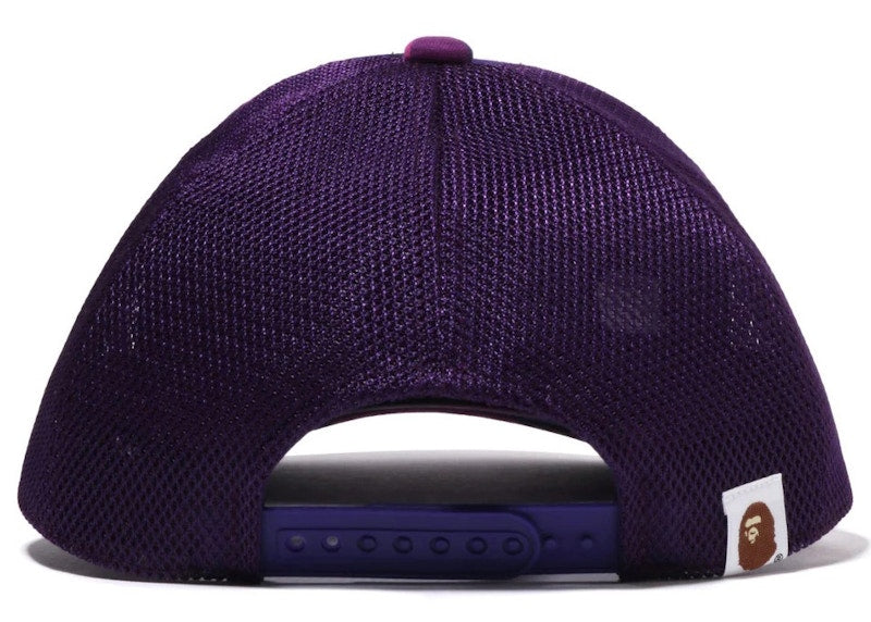 BAPE Color Camo College Mesh Cap Purple
