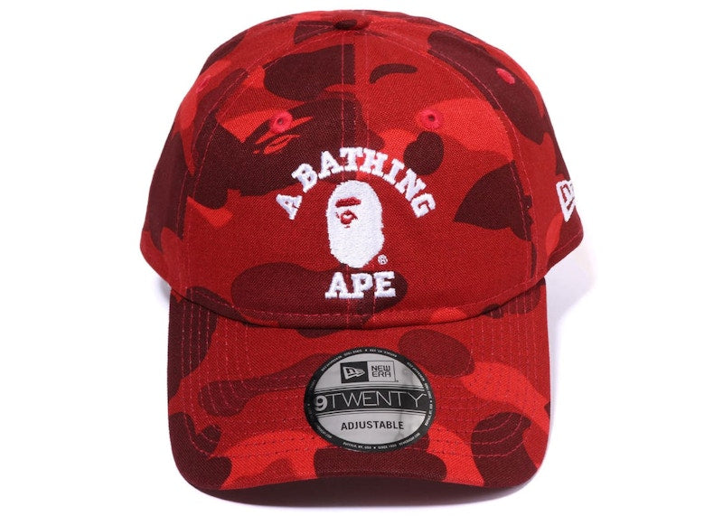 BAPE Color Camo College New Era 9Twenty Cap (FW22) Red