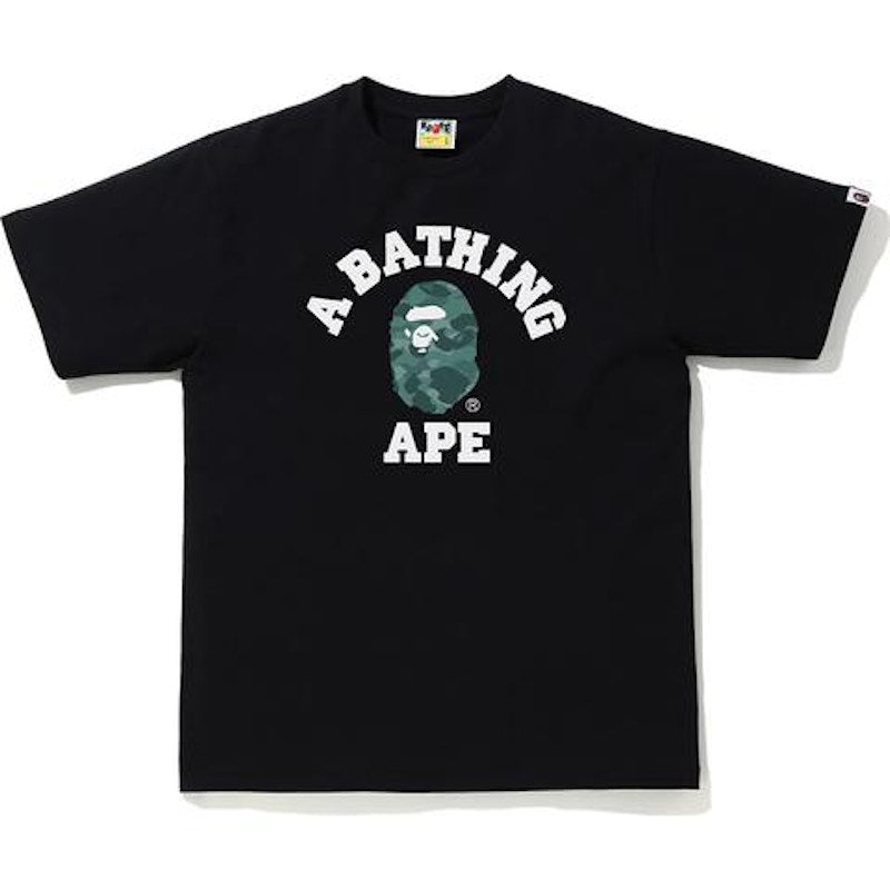 BAPE Color Camo College Tee Black/Green