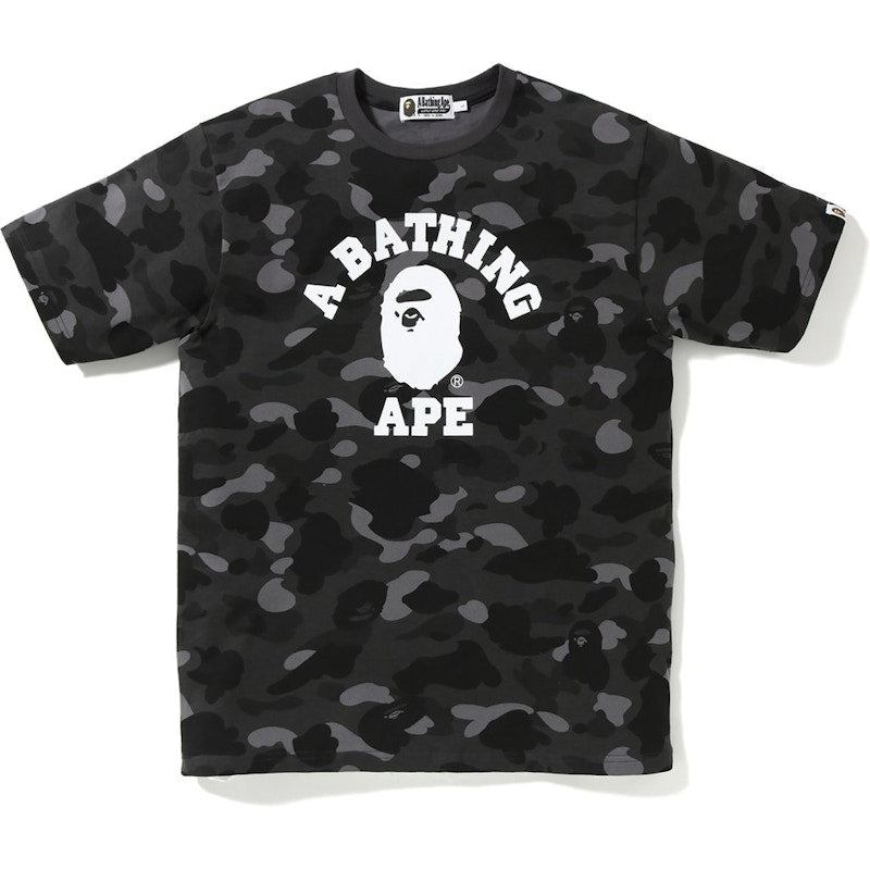 BAPE Color Camo College Tee Black