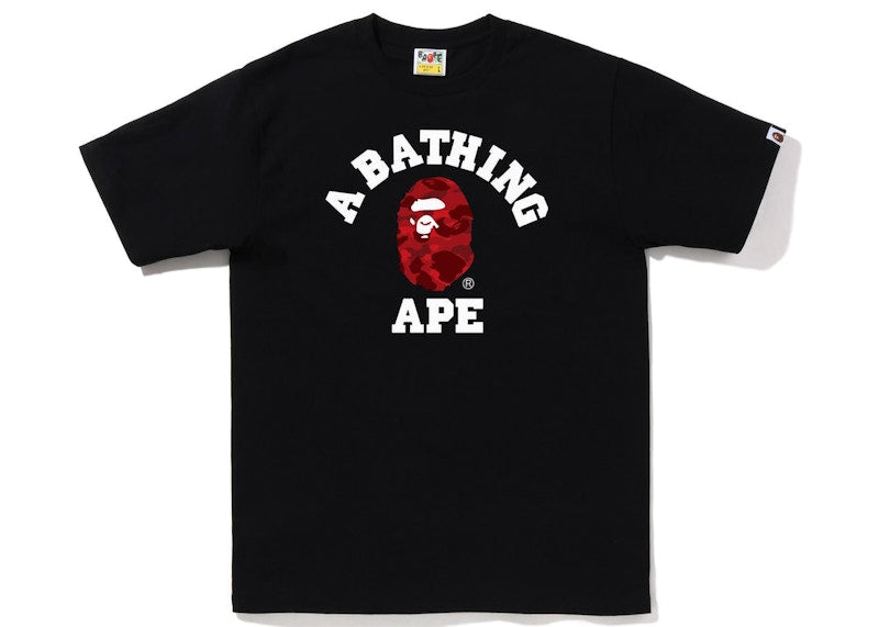 BAPE Color Camo College Tee (FW22) Black Red
