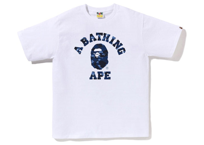 BAPE Color Camo College Tee (SS23) White Navy