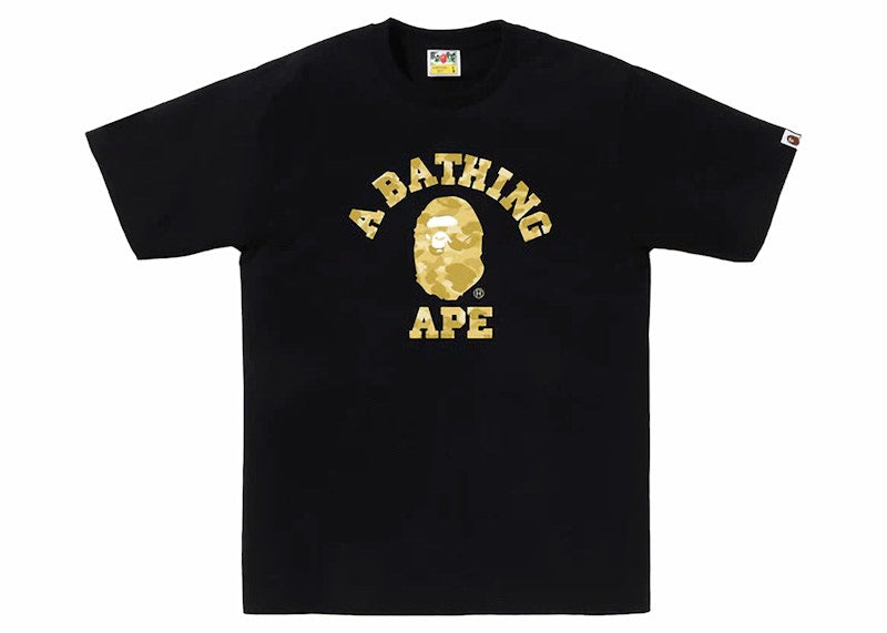BAPE Color Camo College Tee (SS24) Black/Yellow